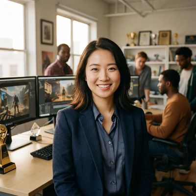 蓝导航游戏制片人林雪